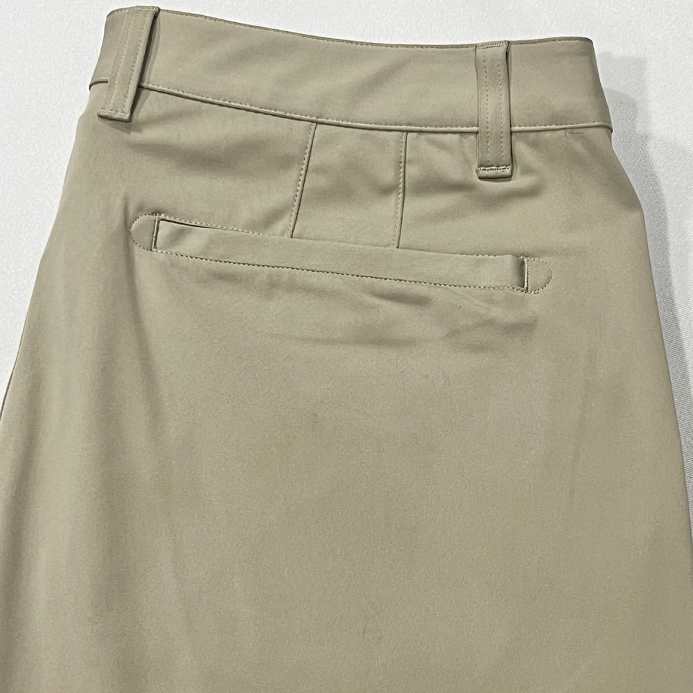 Rhone Pants Men Beige Solid Commuter Performance Stretch Chino Pant Golf 35X32